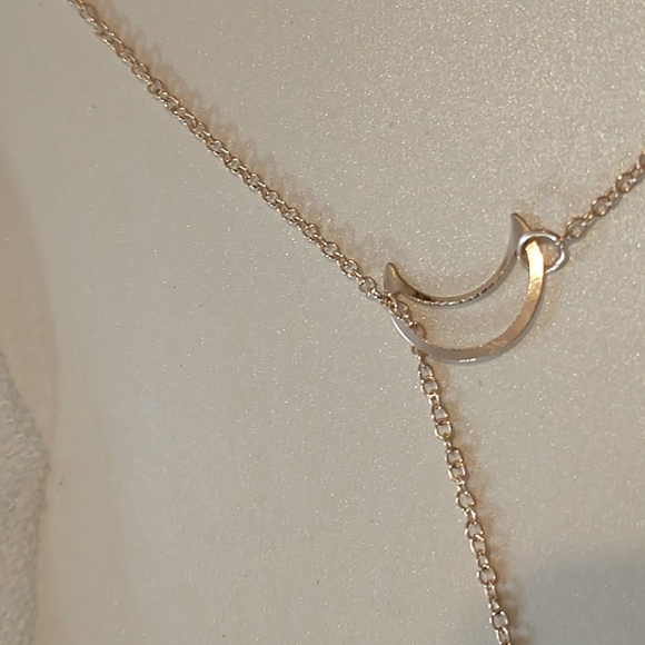 Gold Moon and Star Y Necklace! - Picture 8 of 8